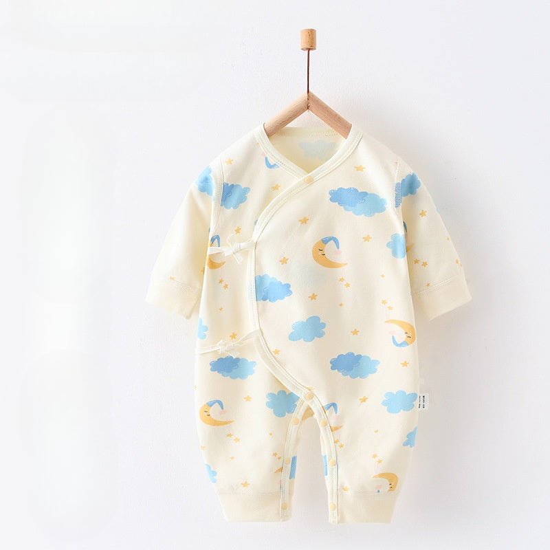 100% Cotton Long Sleeve Romper - Autumn - Organic Cotton Clubs