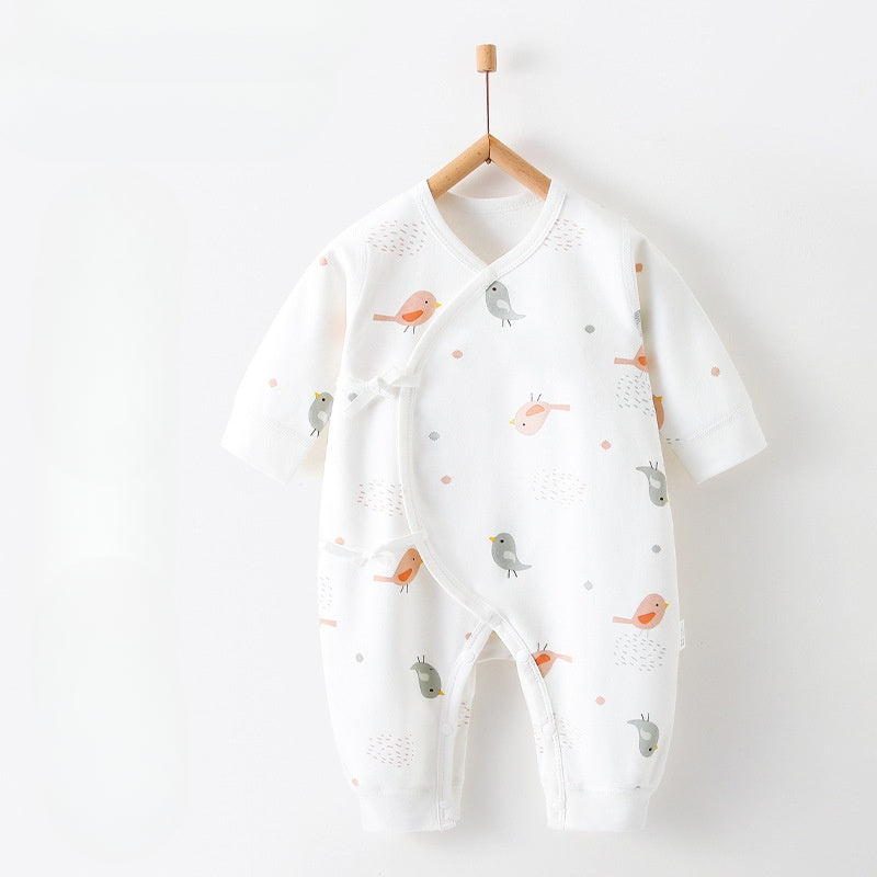 100% Cotton Long Sleeve Romper - Autumn - Organic Cotton Clubs