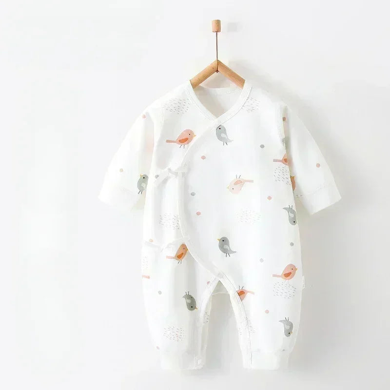 100% Cotton Long Sleeve Romper - Autumn - Organic Cotton Clubs