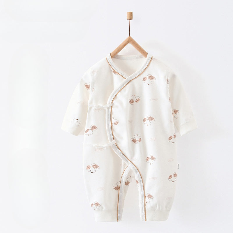 100% Cotton Long Sleeve Romper - Autumn - Organic Cotton Clubs