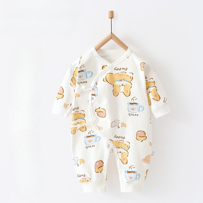 100% Cotton Long Sleeve Romper - Autumn - Organic Cotton Clubs