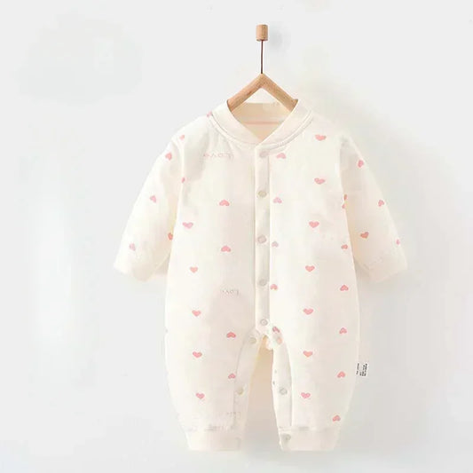 100% Cotton Long Sleeve Quilted Romper - Squirrel - Organic Cotton Clubs