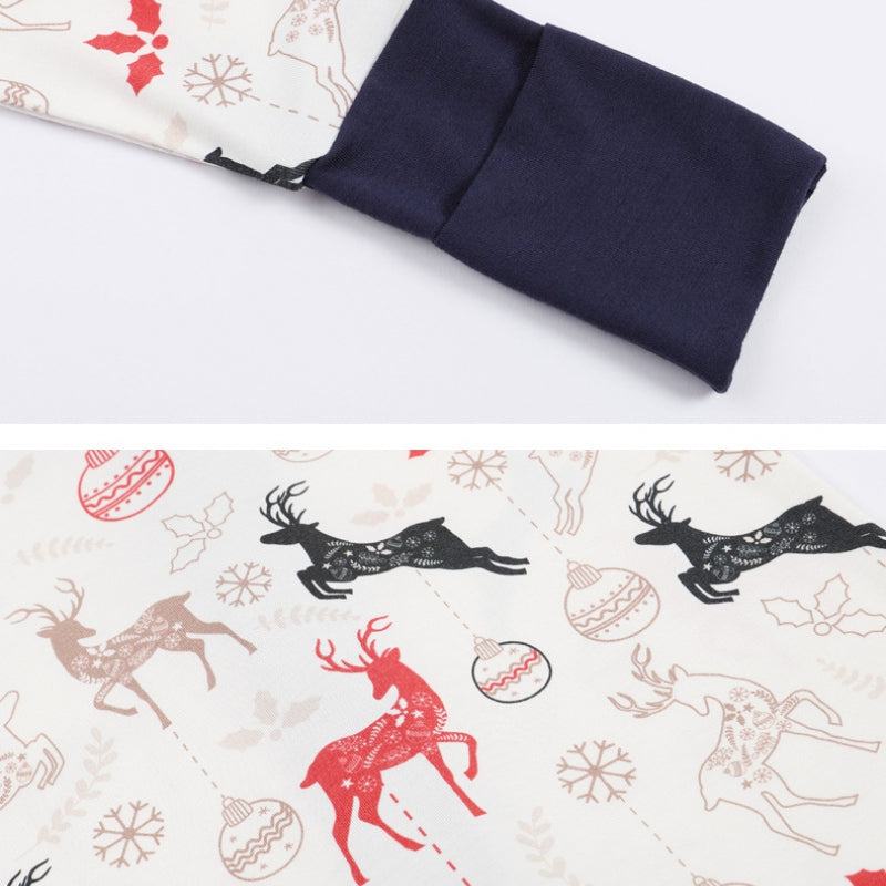 🎄Bamboo Zipper One-Piece - Snow House - Organic Cotton Clubs