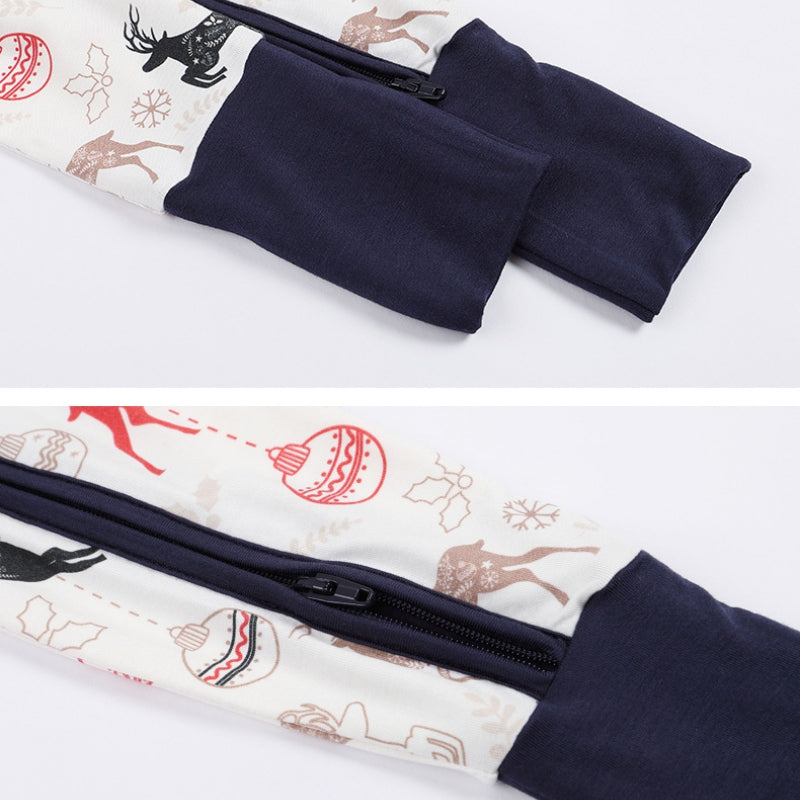 🎄Bamboo Zipper One-Piece - Snow House - Organic Cotton Clubs