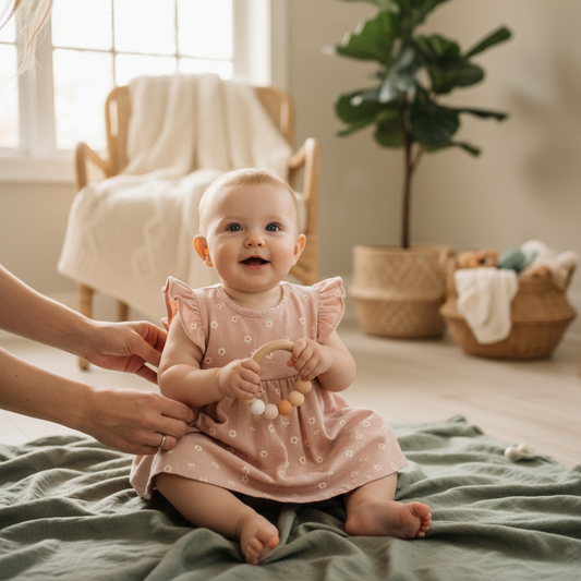 Baby Girl Spring Picnic Outfits (0-12M)