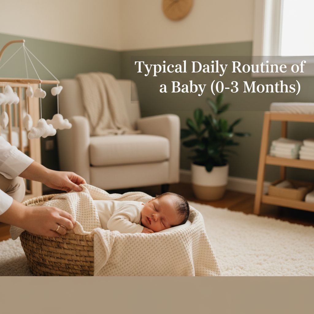 Typical Daily Routine of a Baby (0-3 Months)
