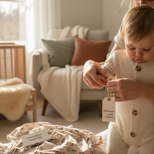 Fast Fashion vs. Heirloom: One Rips in a Month, One Lasts Forever.