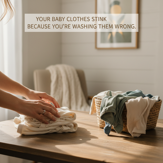 Your Baby Clothes Stink Because You're Washing Them Wrong.