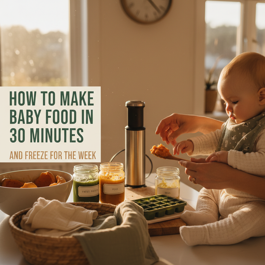 How to Make Baby Food in 30 Minutes and Freeze for the Week