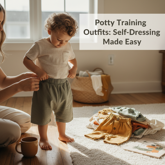 Potty Training Outfits: Clothing that makes self-dressing easier for toddlers.