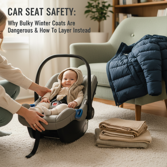 Car Seat Safety: Why bulky winter coats are dangerous and how to layer instead.
