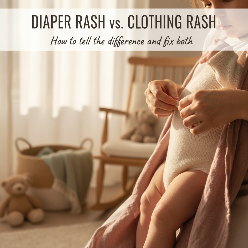 Diaper Rash vs. Clothing Rash: How to tell the difference and fix both.