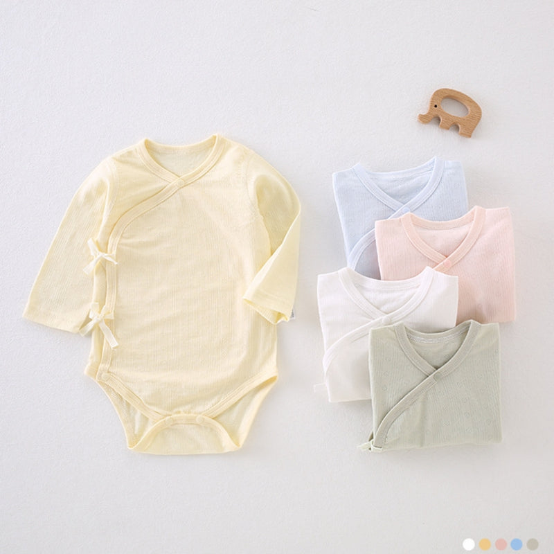 Cotton Long Sleeve Bodysuit - Green