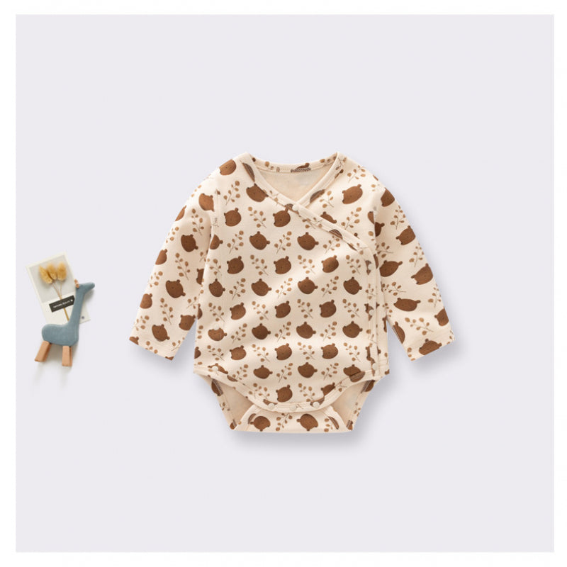 100% Cotton Long Sleeve Bodysuit - Fruits