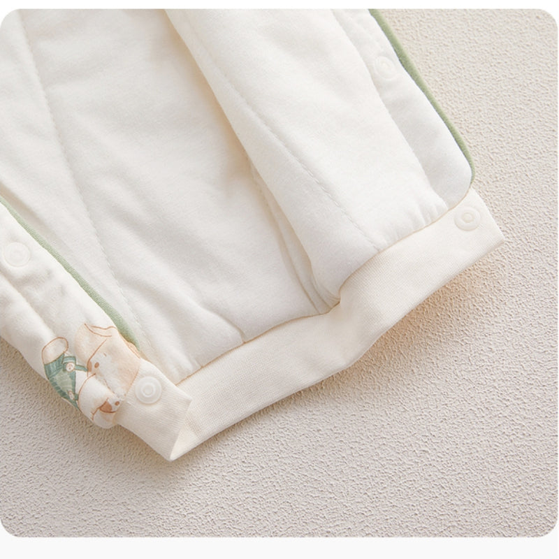 Combinaison matelassée à manches longues, 100 % coton, extra chaude - Cute Dear