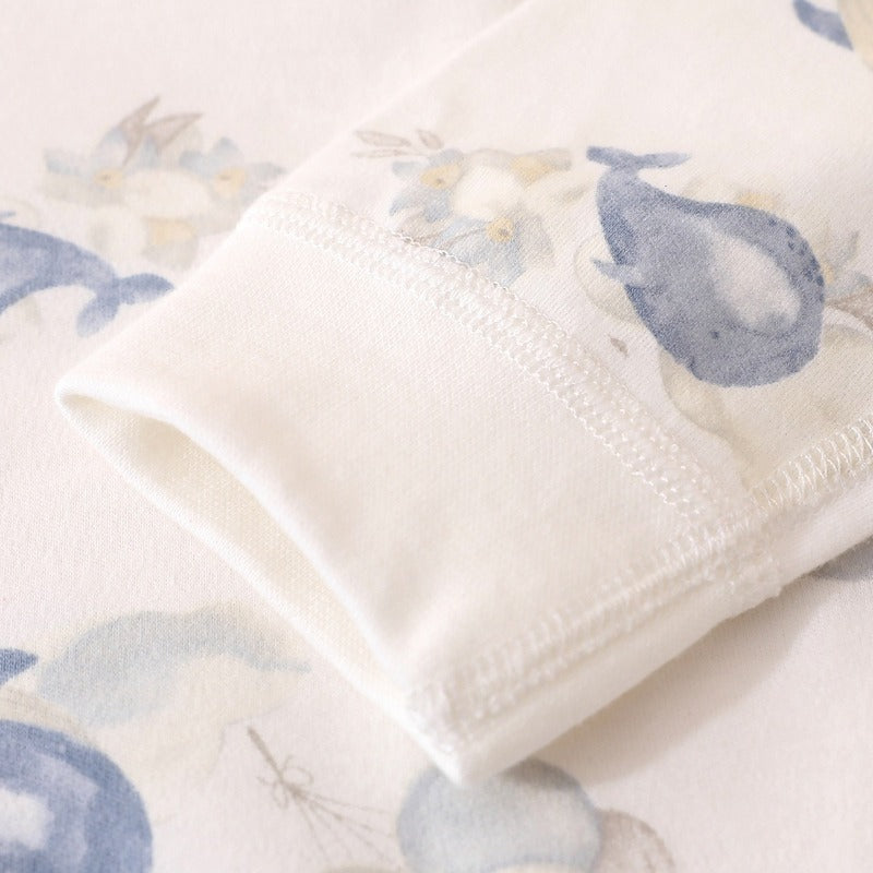 100% Cotton Long Sleeve Top & Pants Set - Cute Bear