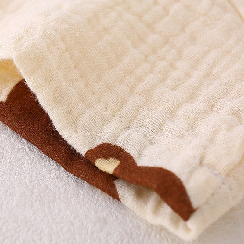 100% Cotton Long-Sleeve Kimono Romper - Little Tiger