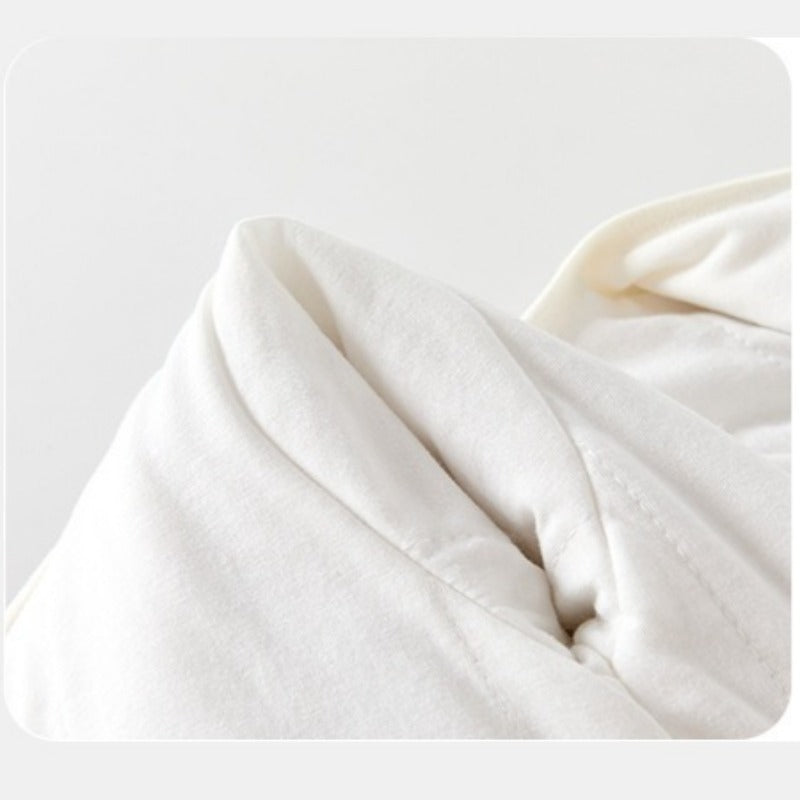 100% Cotton Warm Long Sleeve Snap-Up Romper - Pink Flowers