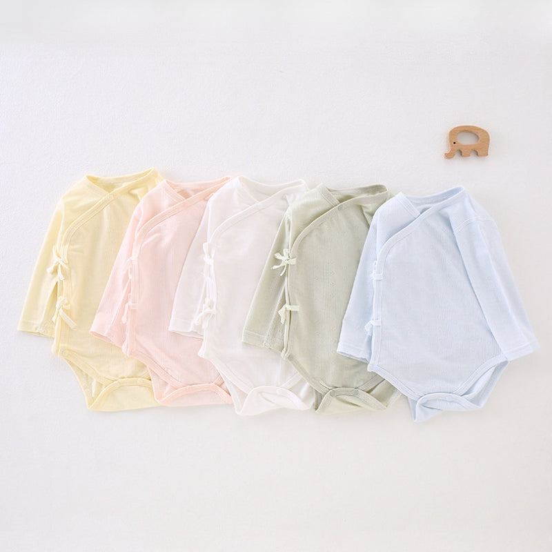 Cotton Long Sleeve Bodysuit - Green