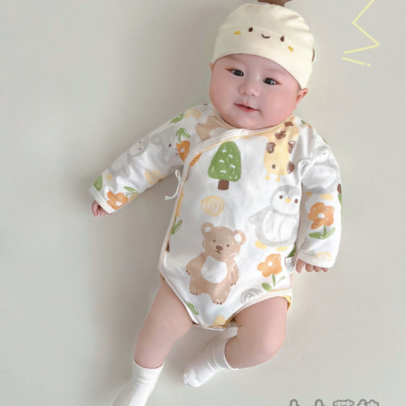 100% Cotton Long Sleeve Bodysuit - Zoo
