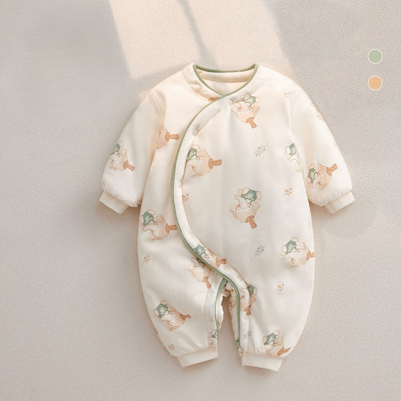 Combinaison matelassée à manches longues, 100 % coton, extra chaude - Cute Dear