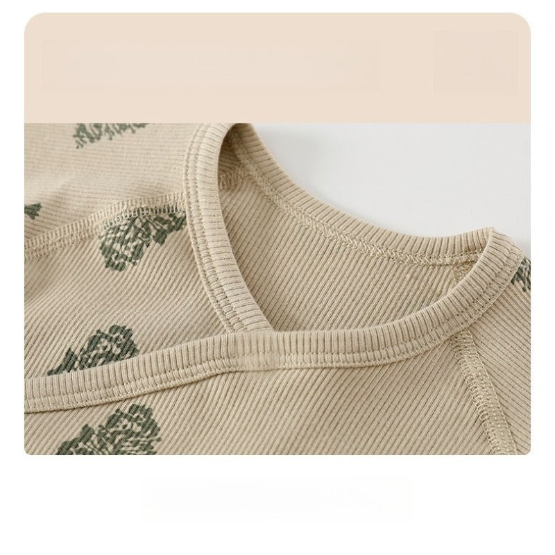 100% Cotton Long-Sleeve Kimono Romper - Blue Whale