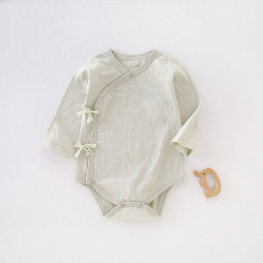 Cotton Long Sleeve Bodysuit - Green