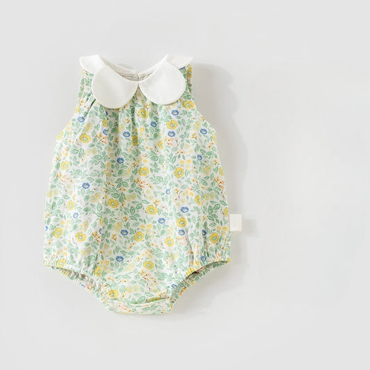 100% Cotton Sleeveless Bodysuit - Green Spring Garden