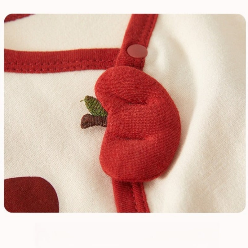 100% Cotton Long-Sleeve Kimono Romper - Bear