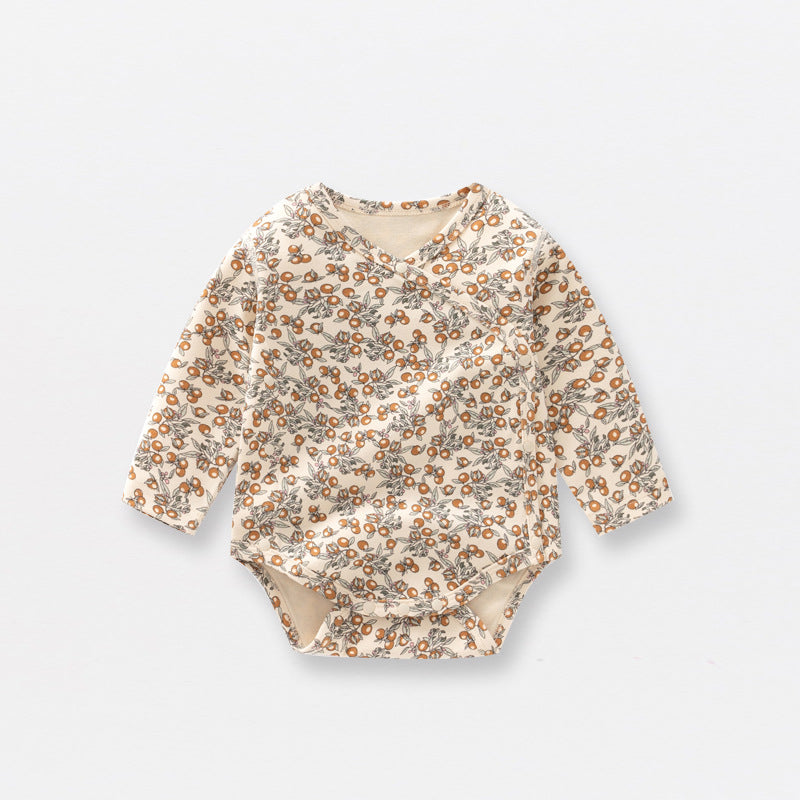 100% Cotton Long Sleeve Bodysuit - Fruits