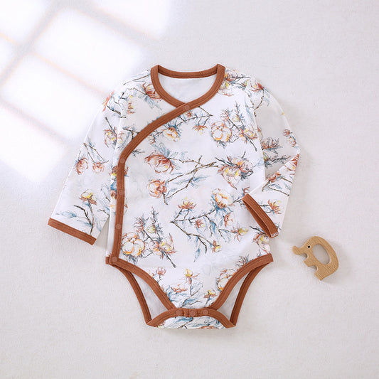 100% Cotton Long Sleeve Side-Snap Bodysuit - Cotton