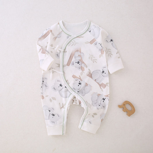 100% Cotton Long Sleeve Romper - Owl - Organic Cotton Clubs