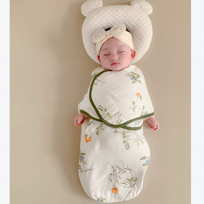 Organic Cotton Muslin Sleep Sack Summer Spring & Summer -  Lemon