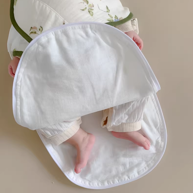 Organic Cotton Muslin Sleep Sack Summer Spring & Summer -  Lemon