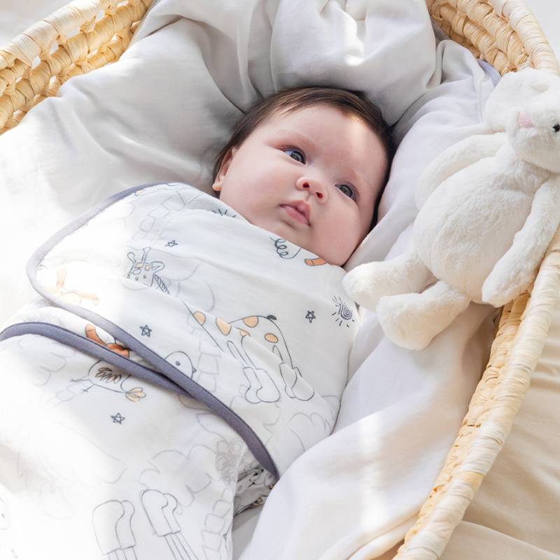 Organic Cotton Muslin Sleep Sack Summer Spring & Summer -  Lemon
