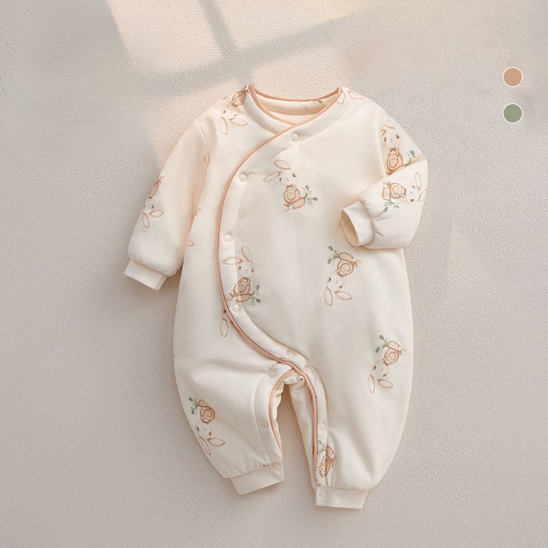 Combinaison matelassée à manches longues, 100 % coton, extra chaude - Cute Dear