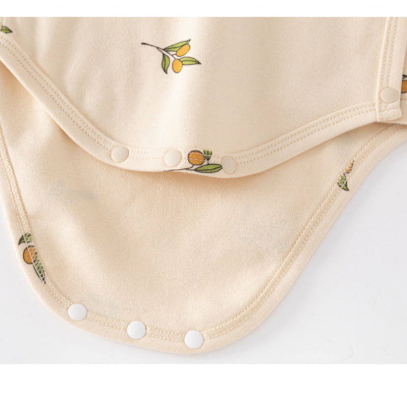 100% Cotton Long Sleeve Bodysuit - Fruits
