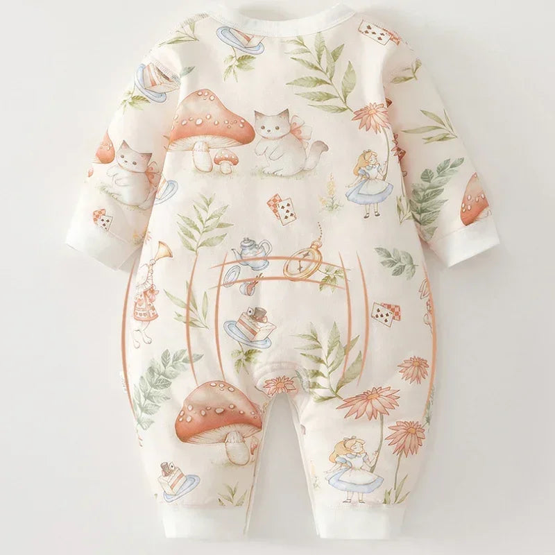 100% Cotton Long Sleeve Quilted Romper - Bunny - Organic Cotton Clubs