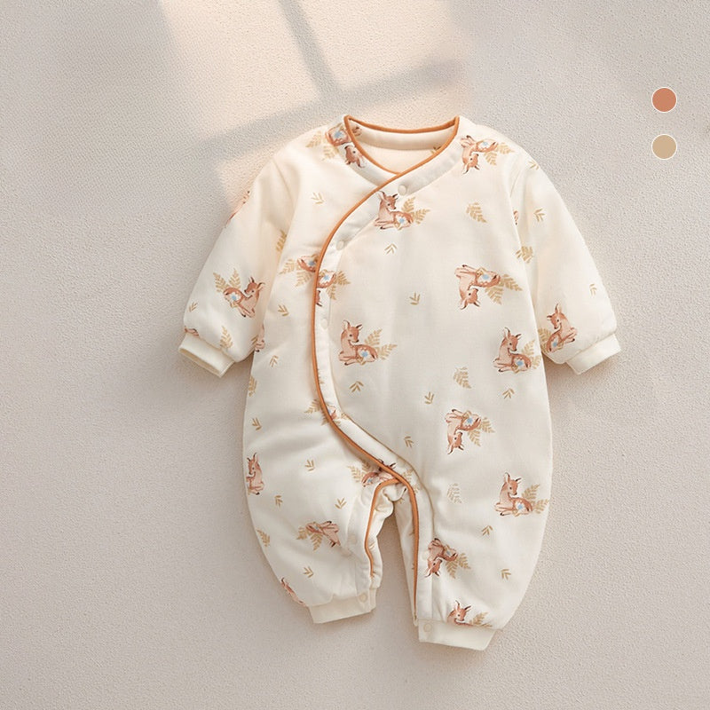 Combinaison matelassée à manches longues, 100 % coton, extra chaude - Cute Dear