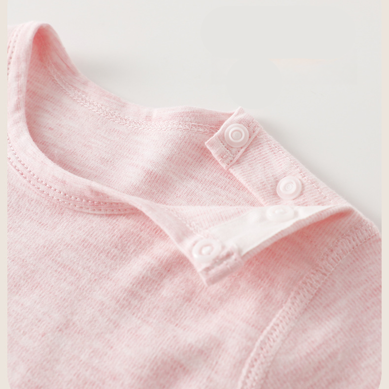 100% Cotton Long Sleeve Snap-Up Top & Pants Set - Light Blue - Organic Cotton Clubs
