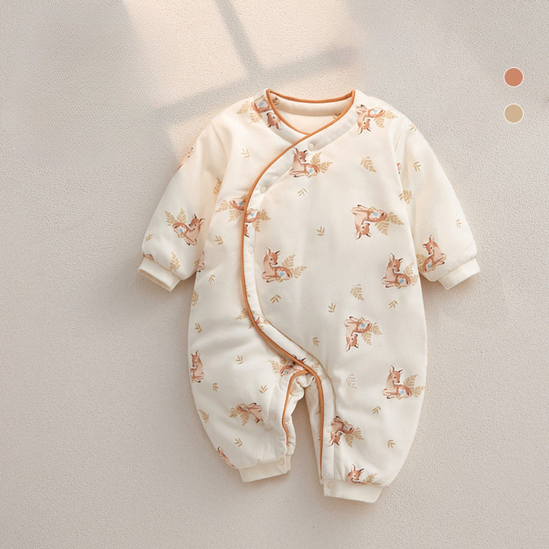 Combinaison matelassée à manches longues, 100 % coton, extra chaude - Cute Dear