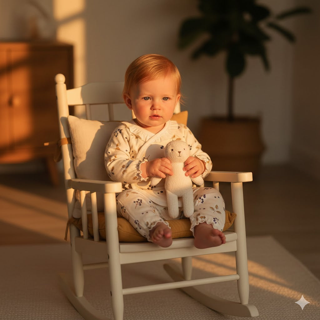 100% Cotton Long Sleeve Kimono Romper - Fruits & Leaves