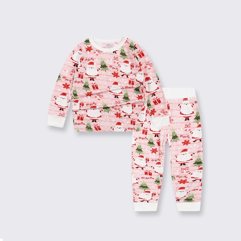 🎄Bamboo Top & Bottom Pajama Set - Snow House - Organic Cotton Clubs