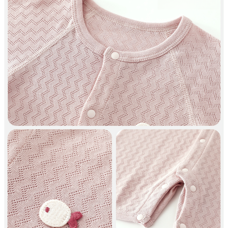100% Cotton Short Sleeve Snap-Up Romper - Light Blue - Organic Cotton Clubs
