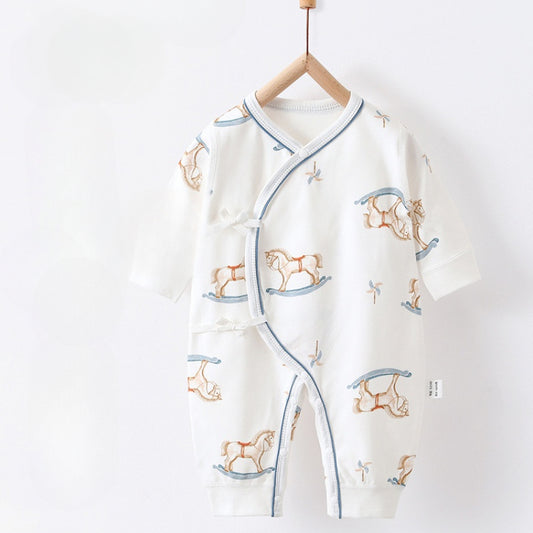 100% Cotton Long Sleeve Romper - Hobbyhorse