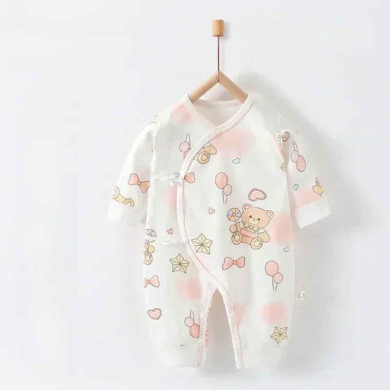 100% Cotton Long Sleeve Romper - Autumn - Organic Cotton Clubs
