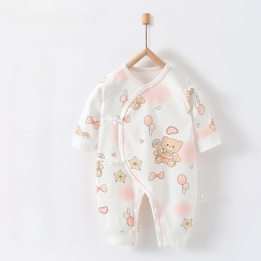 100% Cotton Long Sleeve Romper - Autumn - Organic Cotton Clubs
