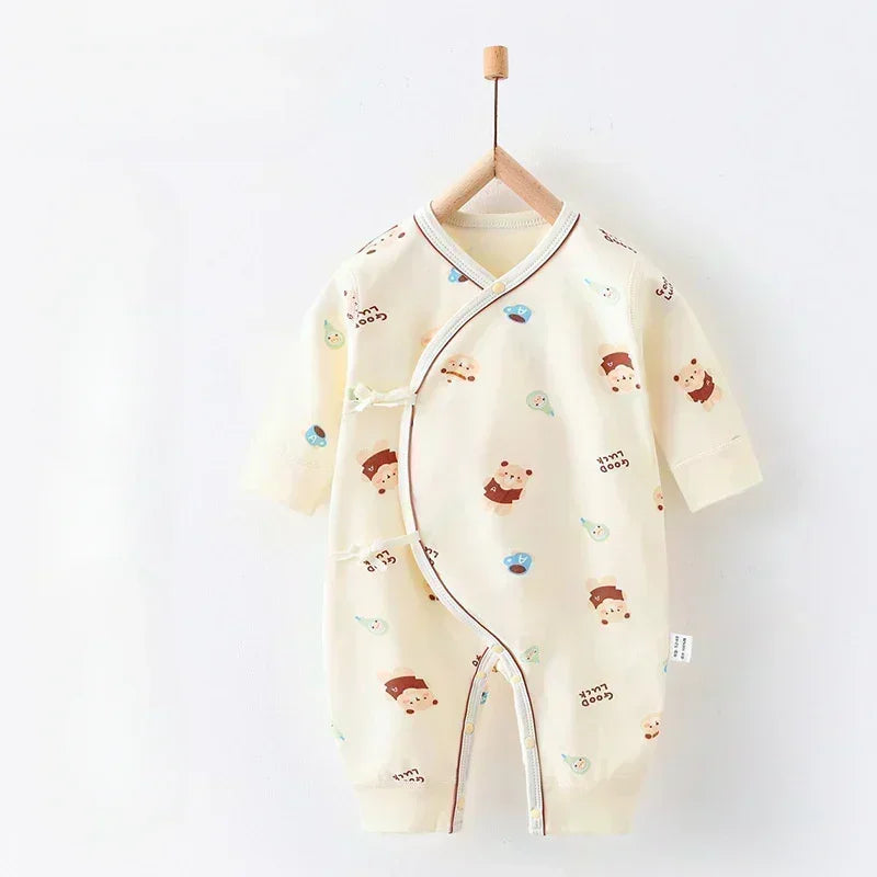 100% Cotton Long Sleeve Romper - Autumn - Organic Cotton Clubs