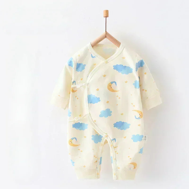 100% Cotton Long Sleeve Romper - Autumn - Organic Cotton Clubs