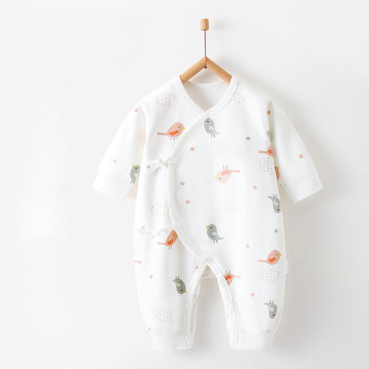 100% Cotton Long Sleeve Romper - Autumn - Organic Cotton Clubs